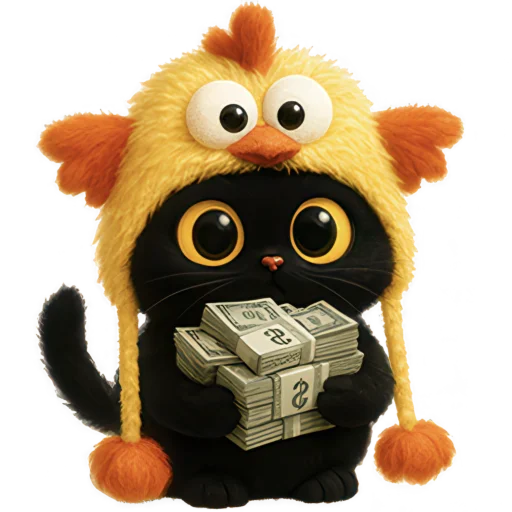 💸 Стикер «Чикен киса» для Telegram