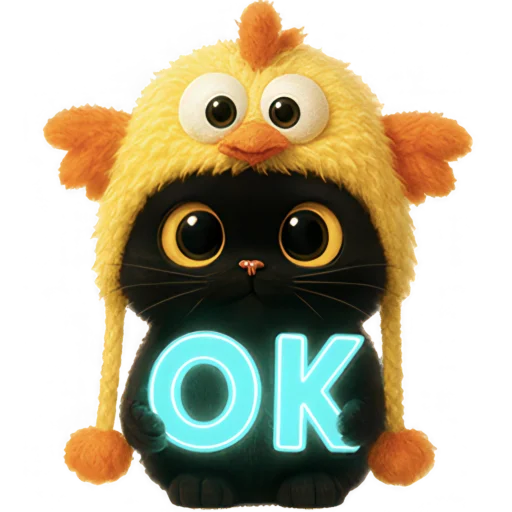 👌 Стикер «Чикен киса» для Telegram