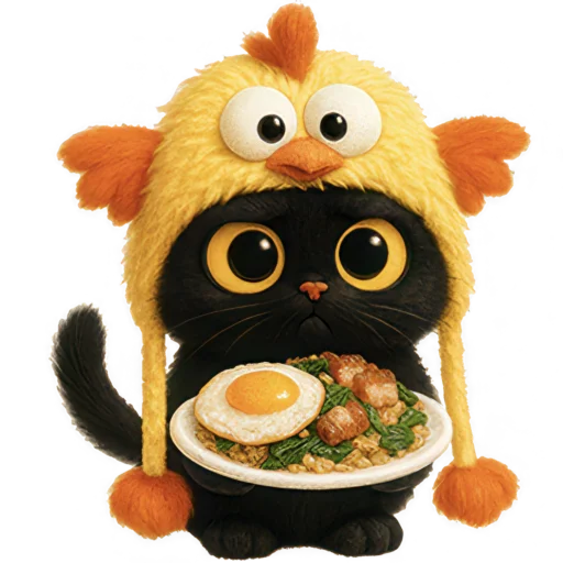 🍛 Стикер «Чикен киса» для Telegram