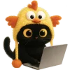 💻 Эмодзи «Чикен киса» для Telegram