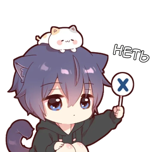 ➖ Стикер «Черный кот» для Telegram