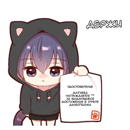 🎁 Стикер «Черный кот» для Telegram
