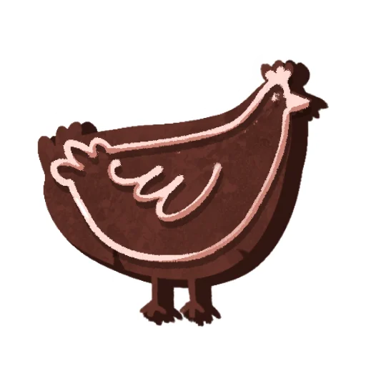 🍪 Стикер «Черная курица» для Telegram