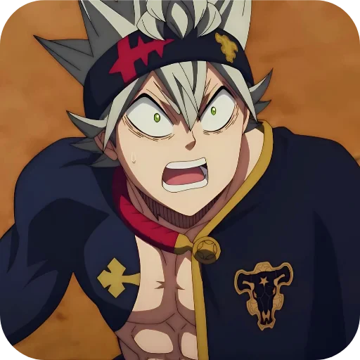 😨 Стикер «Black Clover» для Telegram