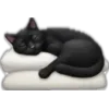 Стикер 8 Black Ai Emoji