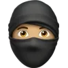 Стикер 31 Black Ai Emoji