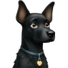 Стикер 57 Black Ai Emoji