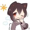 🥱 Эмодзи «Черная киса» для Telegram