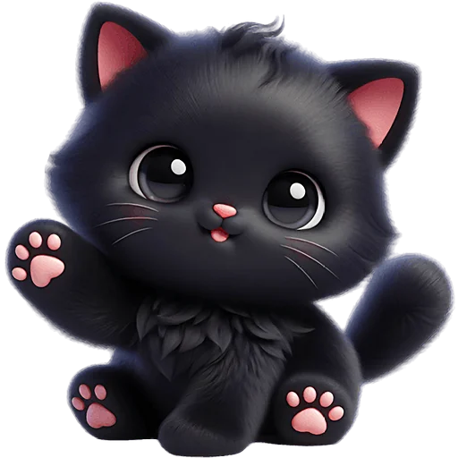 👋 Стикер «Пушистые тьмы» для Telegram