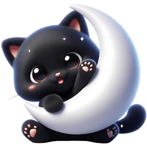 🌙 Стикер «Пушистые тьмы» для Telegram