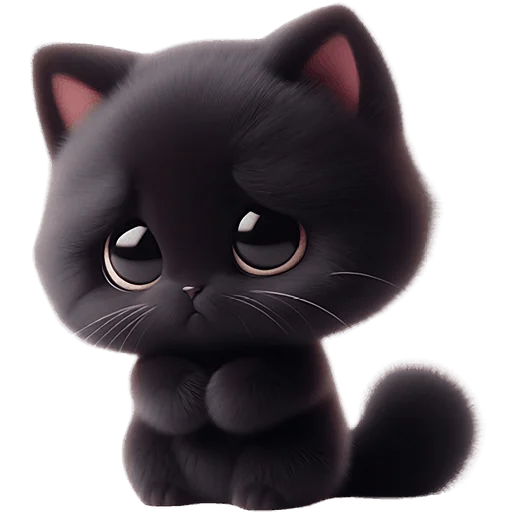 🥺 Стикер «Пушистые тьмы» для Telegram