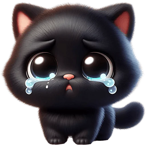 😭 Стикер «Пушистые тьмы» для Telegram