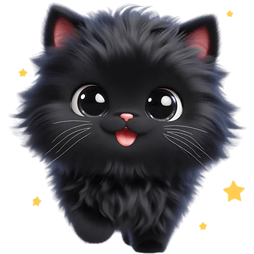 😄 Стикер «Пушистые тьмы» для Telegram