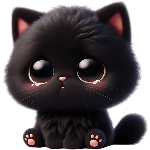 🥺 Стикер «Пушистые тьмы» для Telegram
