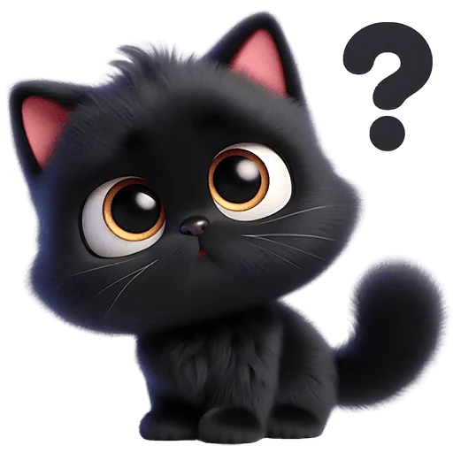 🤔 Стикер «Пушистые тьмы» для Telegram