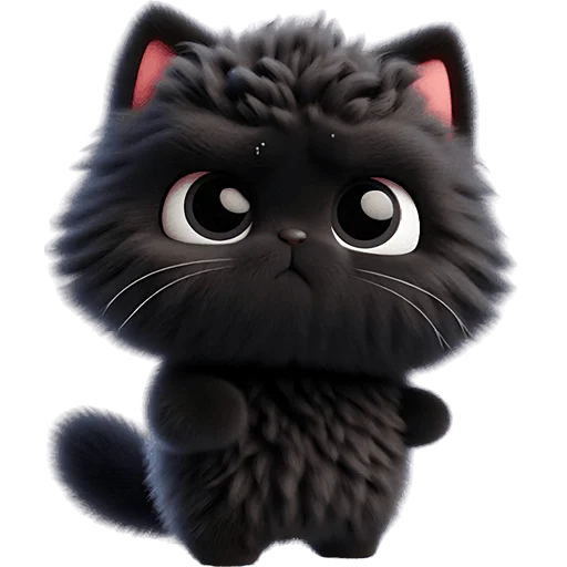 😠 Стикер «Пушистые тьмы» для Telegram