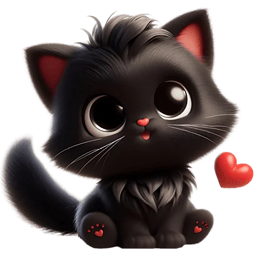 🥹 Стикер «Пушистые тьмы» для Telegram