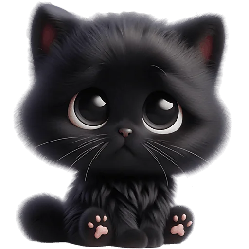 😞 Стикер «Пушистые тьмы» для Telegram