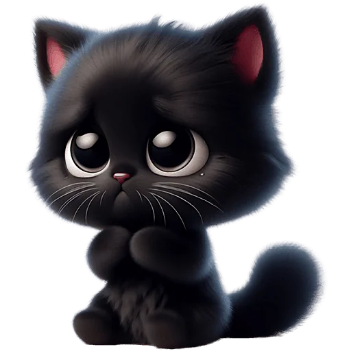 🥺 Стикер «Пушистые тьмы» для Telegram