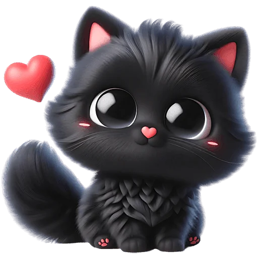 🥹 Стикер «Пушистые тьмы» для Telegram