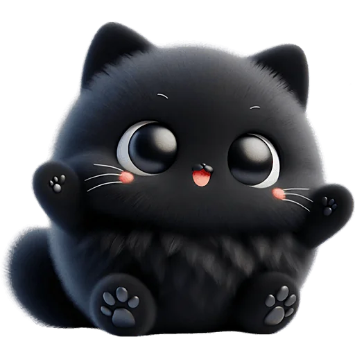 🤗 Стикер «Пушистые тьмы» для Telegram