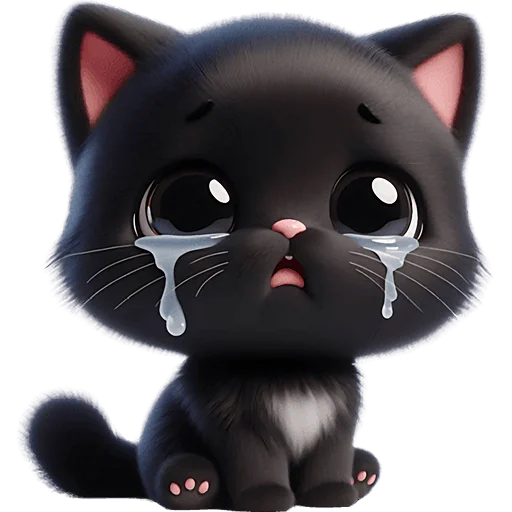😭 Стикер «Пушистые тьмы» для Telegram