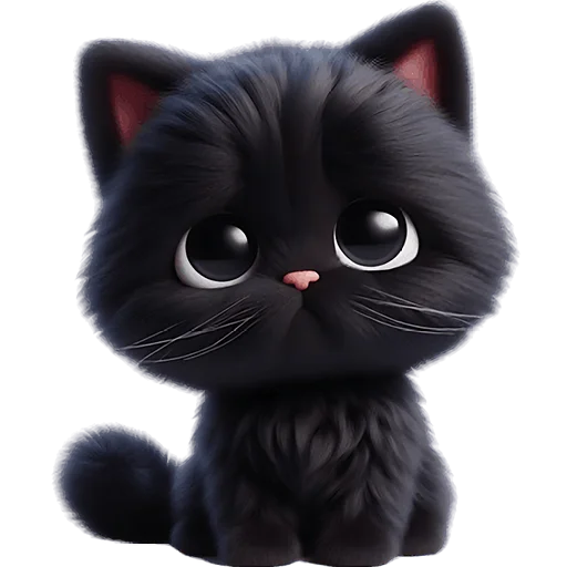 😞 Стикер «Пушистые тьмы» для Telegram