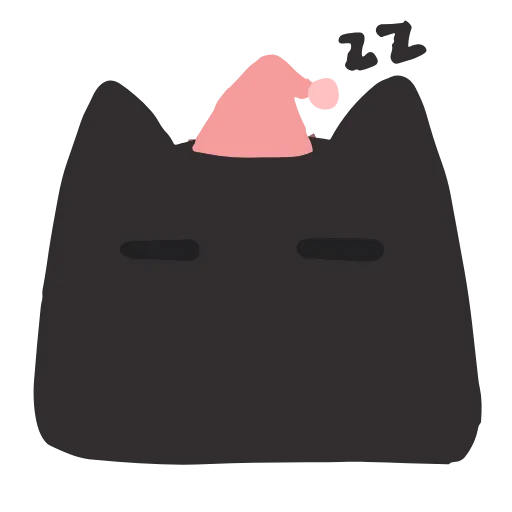 Стикер 26 Black Kitty