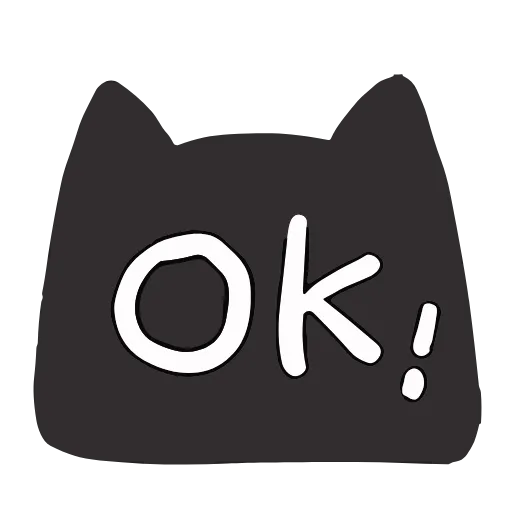 Стикер 14 Black Kitty