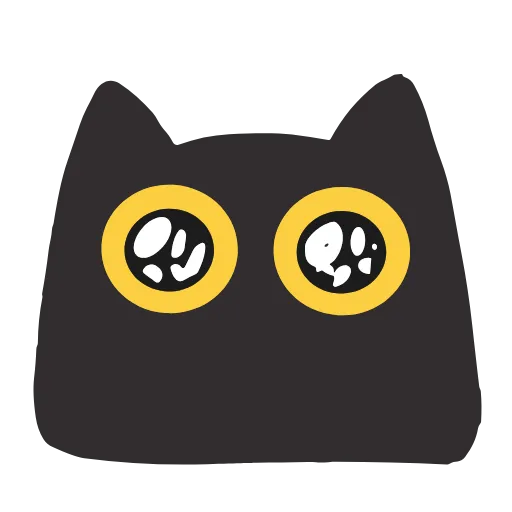 Стикер 11 Black Kitty