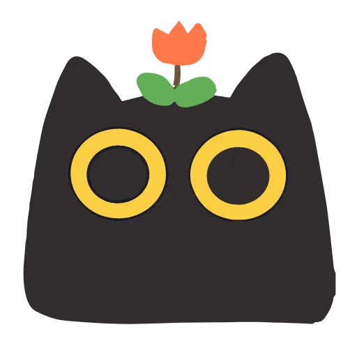 Стикер 24 Black Kitty