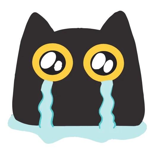 Стикер 19 Black Kitty