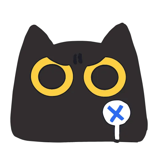 Стикер 16 Black Kitty