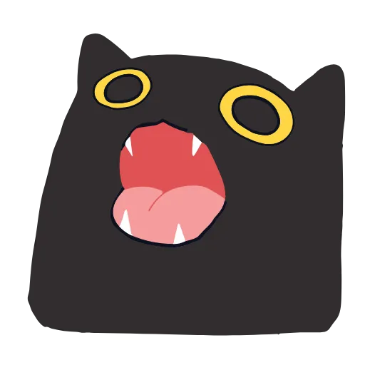 Стикер 31 Black Kitty