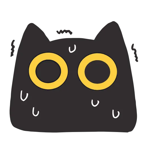 Стикер 13 Black Kitty