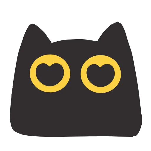 Стикер 6 Black Kitty