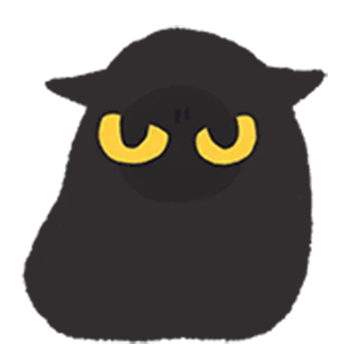 Стикер 27 black kitty sticker pack