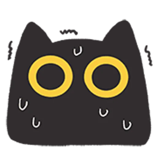 Стикер 13 black kitty sticker pack