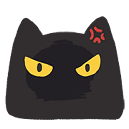 Стикер 17 black kitty sticker pack