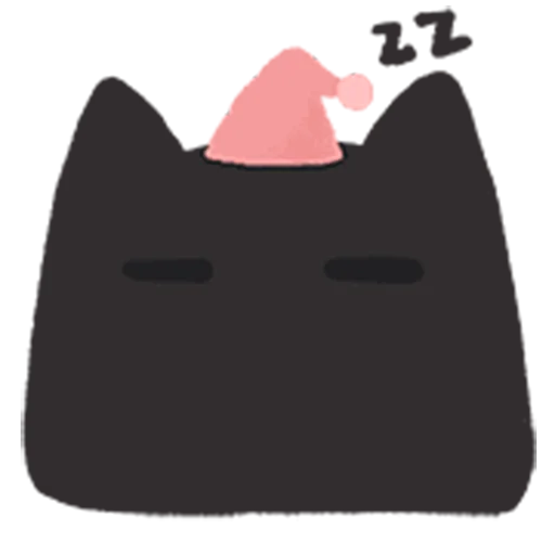 Стикер 26 black kitty sticker pack