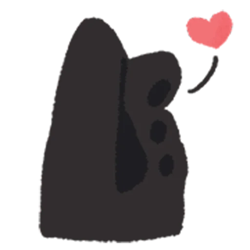 Стикер 35 black kitty sticker pack