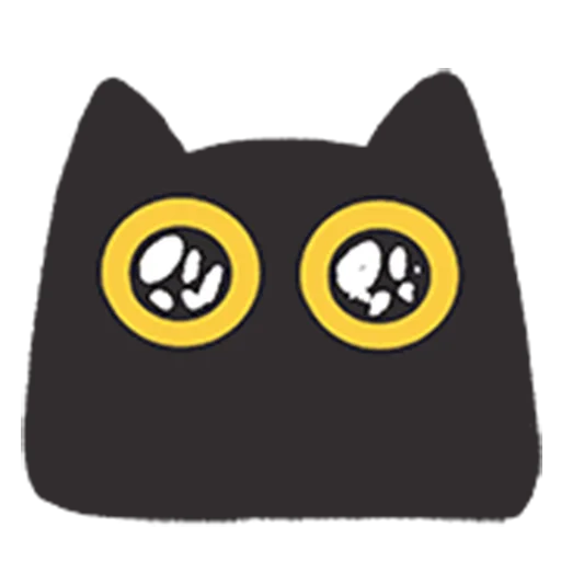 Стикер 11 black kitty sticker pack