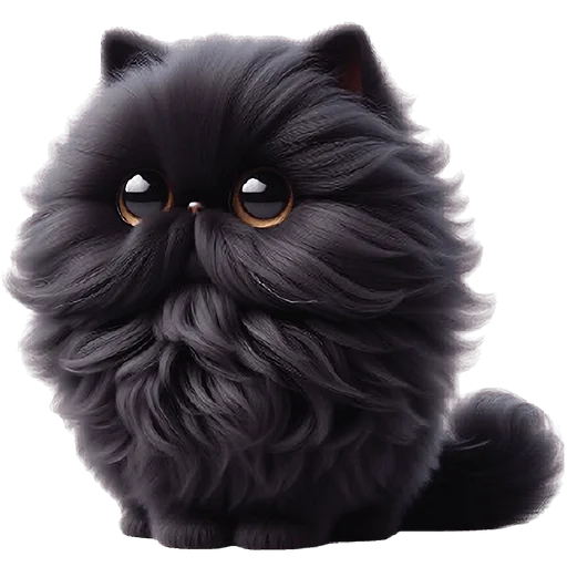 🥺 Стикер «Черный котэ» для Telegram