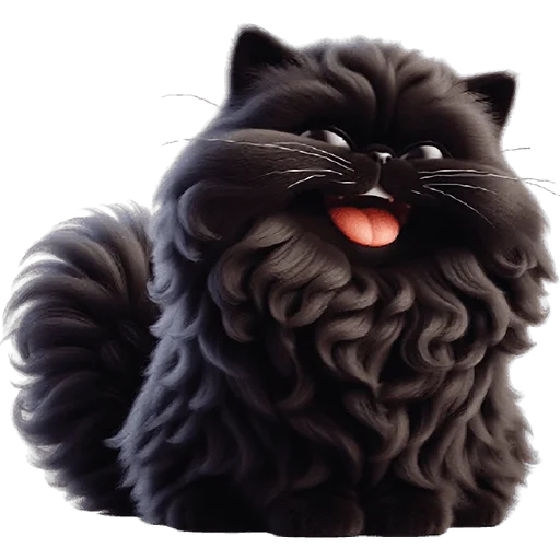 😆 Стикер «Черный котэ» для Telegram