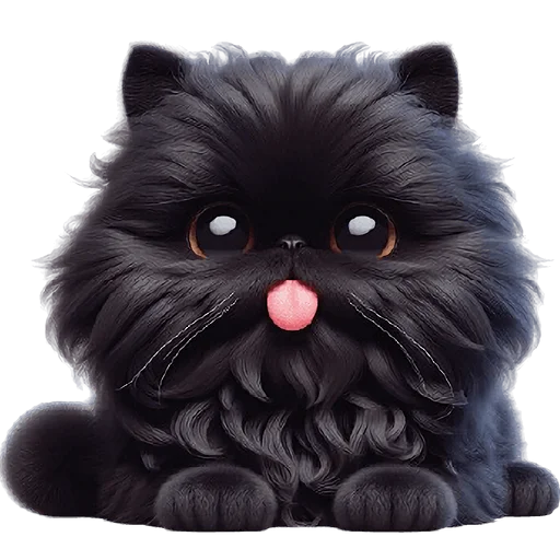 😝 Стикер «Черный котэ» для Telegram