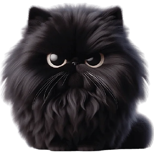 😤 Стикер «Черный котэ» для Telegram