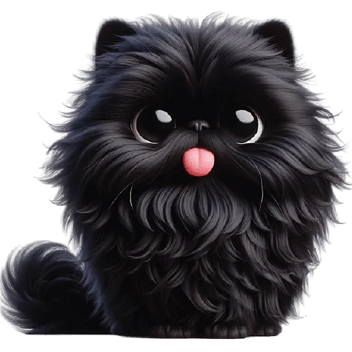 😛 Стикер «Черный котэ» для Telegram