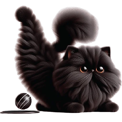 Стикерпак Черный котэ для Telegram