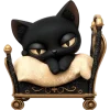 😴 Эмодзи «Черный Смич» для Telegram