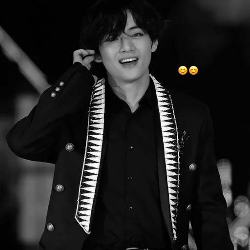 🖤 Стикер «black taehyung» для Telegram